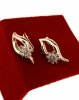 4821 Kolczyki złote cyrkonia pozłacane 18k Xuping wiszące